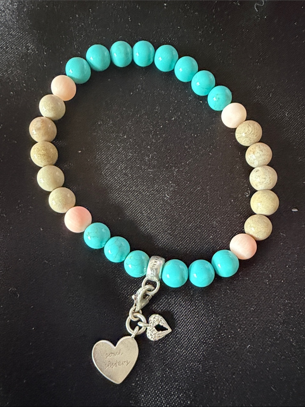 THOMAS SABO MLTI-Colour Bead Sterling Silver Charm Bracelet